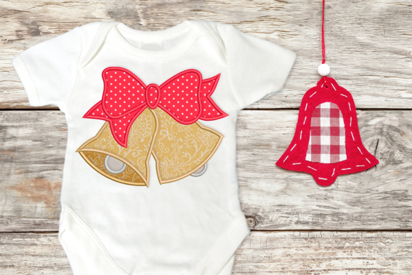 Christmas Bells with Bow Applique Review