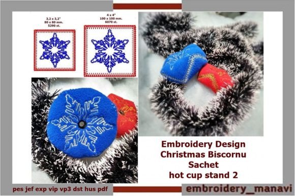 Christmas Biscornu Sachet Embroidery Review