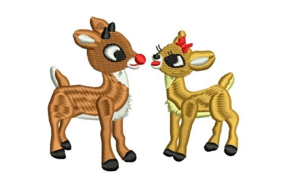 Christmas Two Reindeer Embroidery Review