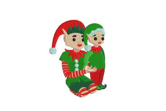 Elf Family Kid with Dad Embroidery Review