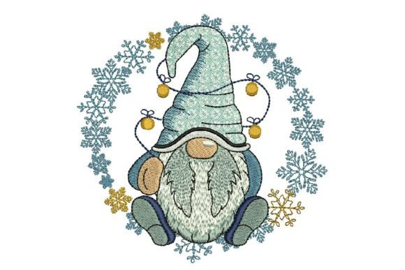 Gnome with Snowflakes Embroidery Review